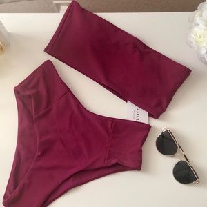 COPY - Zaful Bandeau & Highwaisted Swimsuit